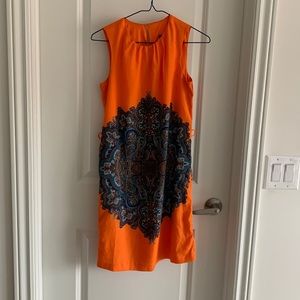 Zara Orange cashmere dress